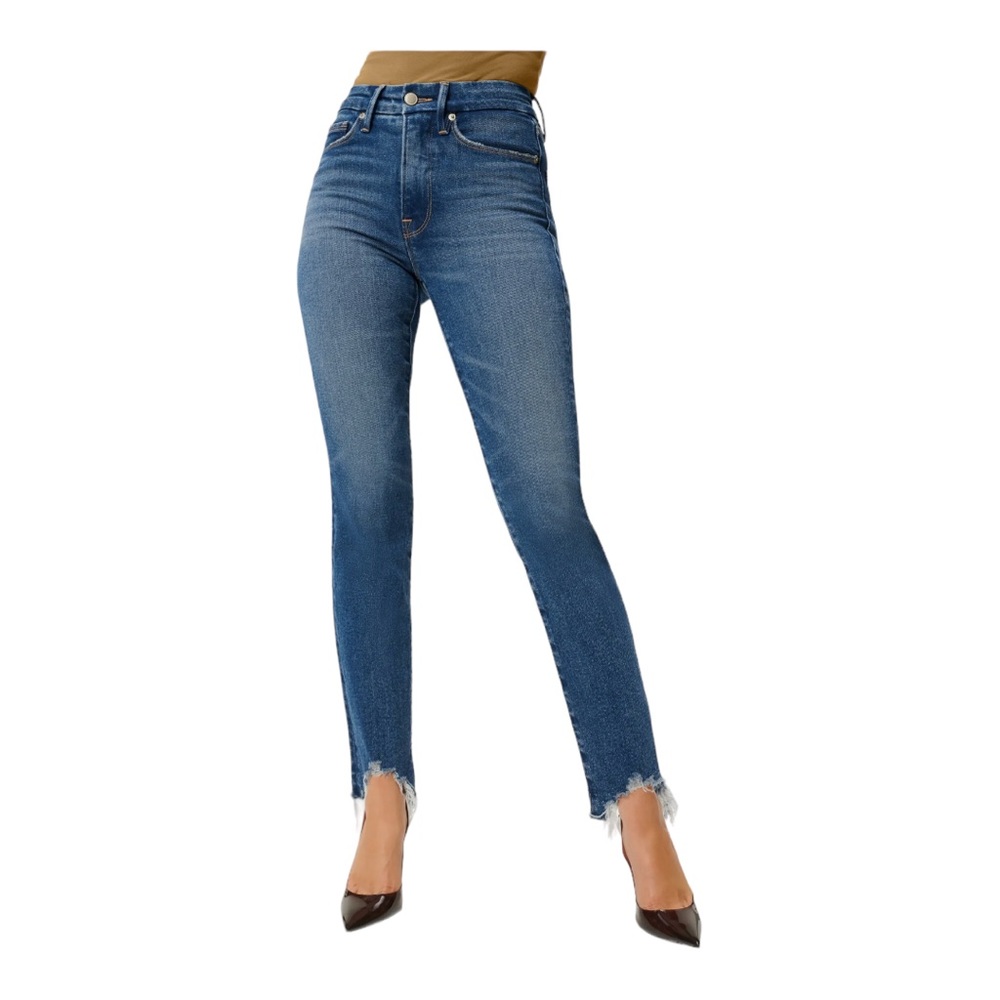 GA NWT ORIGINAL LINE | Good Legs Cigarette Jeans | Size 00 | Blue | Chew Hem